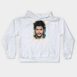 Ernesto CHE Guevara Abstract Watercolor Portrait Kids Hoodie